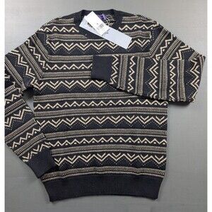 Ralph Lauren Purple Label Silk Cashmere Sweater M Black Beige Italy NWT $1495